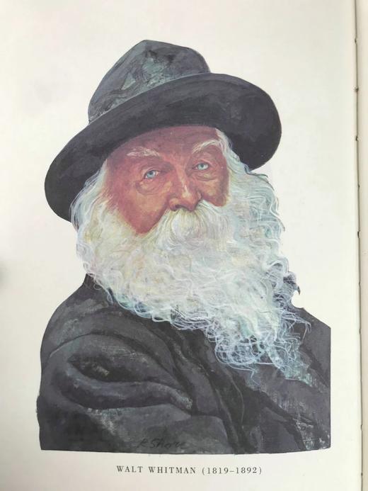 惠特曼《草叶集》 数十幅插图 豪华皮装18开 商品图2