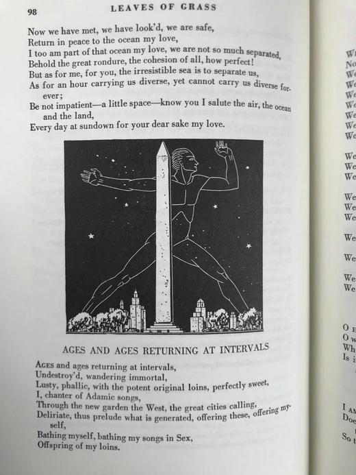 惠特曼《草叶集》 数十幅插图 豪华皮装18开 商品图12