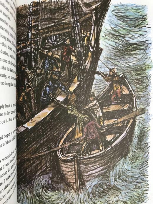 杰克·伦敦《海狼》 数十幅插图（含多幅彩色） 豪华皮装16开 商品图5