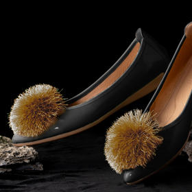 【林栖设计小店】【现货】【非常软很舒适不累脚】原创设计复古百搭单鞋女士低跟鞋子单鞋球球鞋4903291-4961181