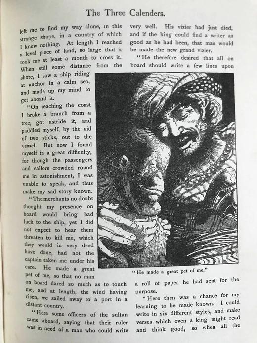 被收录进牛津词典的插画家！约20世纪早期 天方夜谭 威廉·希斯·罗宾森8幅彩色与大量黑白插图 漆布精装16开 商品图12