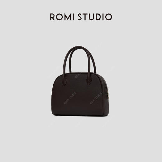 ROMI STUDIO“极简主义”进口牛皮荔枝纹手提波士顿包 RW24LP31399 商品图3