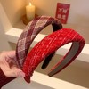「9.9到手！红色发箍」女过年发饰洗脸压发头箍新年秋冬高颅顶防滑发卡发捆头饰时尚饰品 商品缩略图3