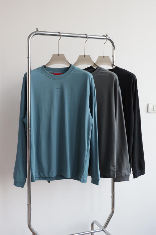 H.B 宽松oversize 全棉长袖打底T恤 CX189 商品图0