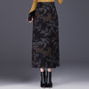 JYM-2496印花毛呢遮肉包臀半身裙女装2024秋冬中长款不规则一步裙女 商品缩略图0