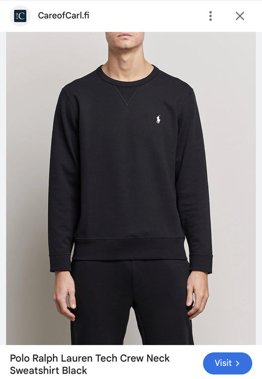 R.L 双面平纹针织 宽松圆领卫衣 WY879 商品图0