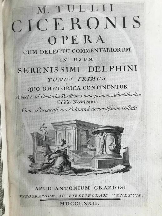 【拉丁语】1772年 西塞罗作品集（全6卷） 1幅肖像插图 全真皮精装32开 商品图2