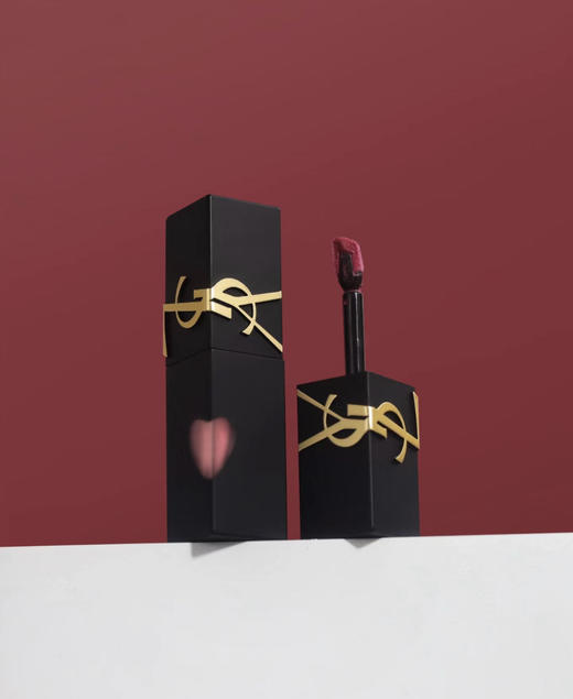 YSL·圣罗兰新品黑管哑光爱心唇釉#232雾面#231拂晓裸 商品图3