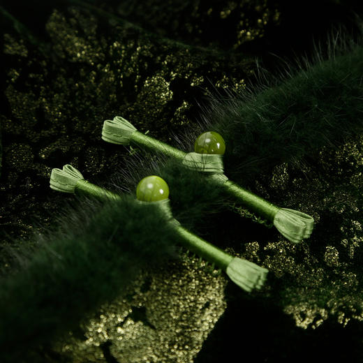 QE807斯尔丽25春季新中式喜庆百年战袍烫金印花袖口刺绣领口门襟旗袍 商品图6