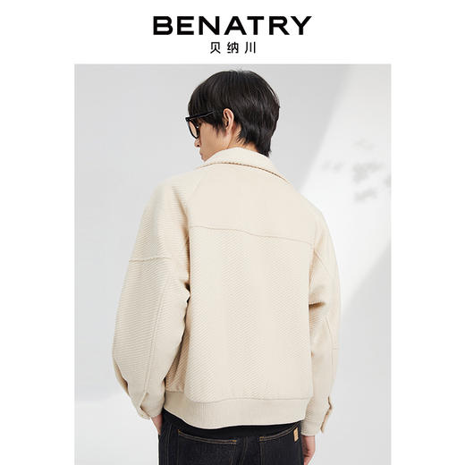 贝纳川时尚通勤斜纹立领夹克式薄外套ECK300007 商品图4