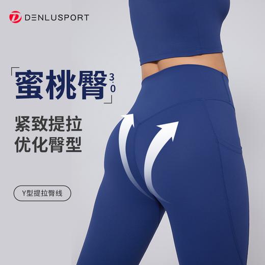 跨境原单双面磨毛高腰提臀瑜伽健身裤双测口袋设计时尚休闲DK95082 商品图3