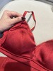 高级感真丝缎面红色内衣套装 商品缩略图1