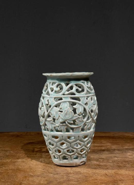 影青镂空灯笼式瓶，顺丰包邮 商品图2
