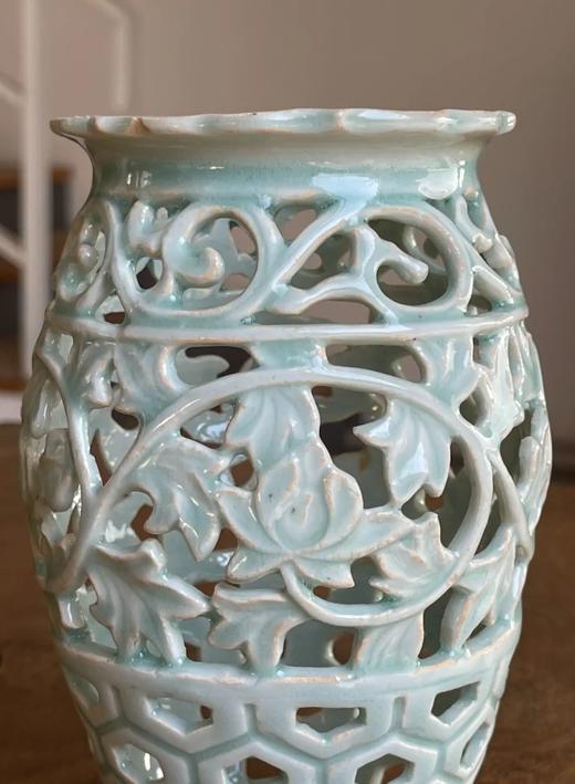 影青镂空灯笼式瓶，顺丰包邮 商品图7