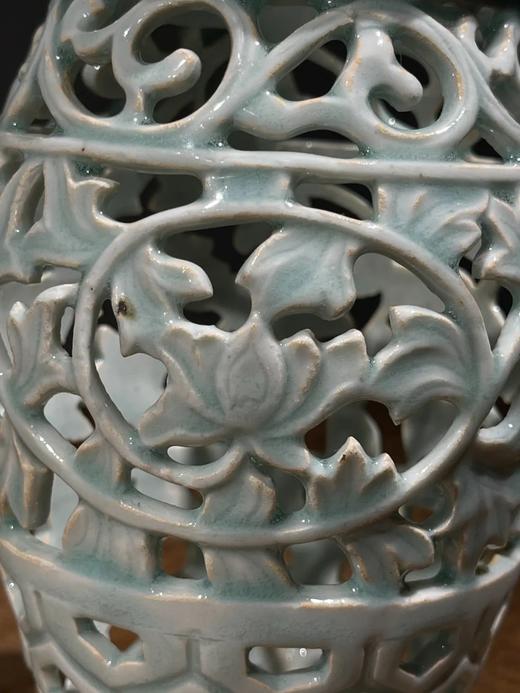 影青镂空灯笼式瓶，顺丰包邮 商品图14
