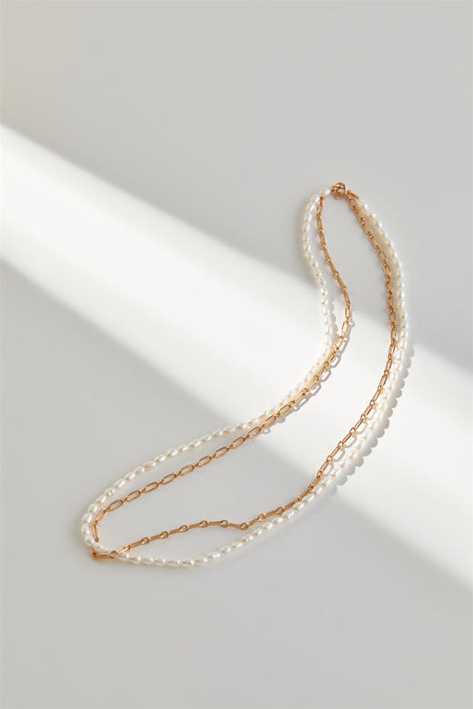 pearl moments珍刻 金格格 米形珍珠长链 商品图4