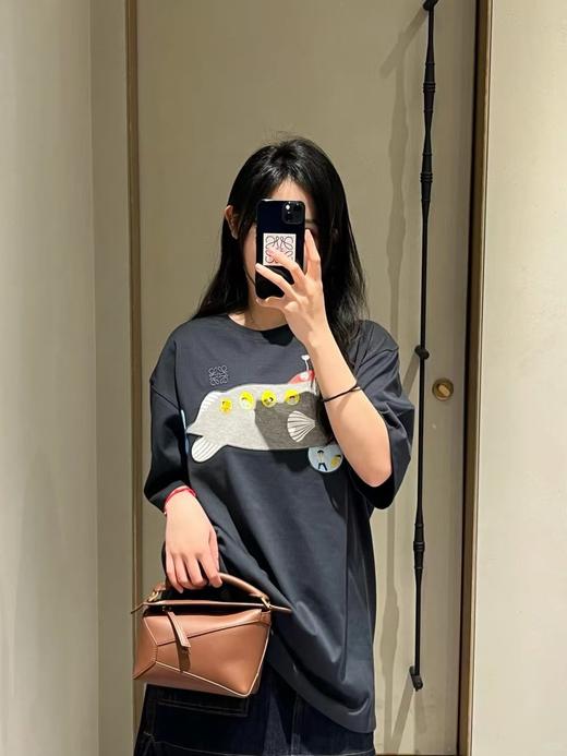 罗家 潜水艇刺绣圆领短袖 商品图0