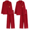 【99/套】结婚喜庆大红全棉家居服 结婚新婚陪嫁纯棉睡衣套装 商品缩略图4