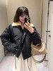 罗家24FW秋冬新款真羊毛皮翻领棉服外套（UY*DQJB） 商品缩略图1