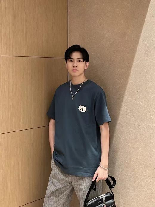 D家 补丁字母圆领短袖 商品图0