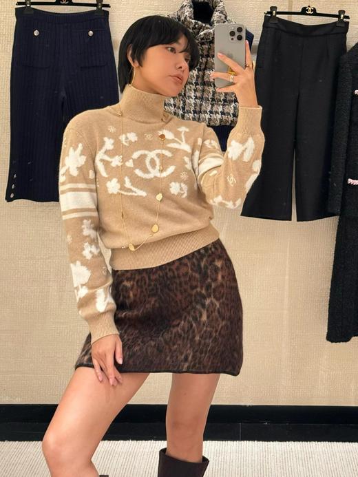 香奶奶24N秋冬新款滑雪高领针织毛衣（UY*DQJB） 商品图8