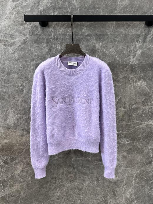 YL24Fw秋冬新款紫色马海毛针织长袖毛衣（UY*DQJB) 商品图9