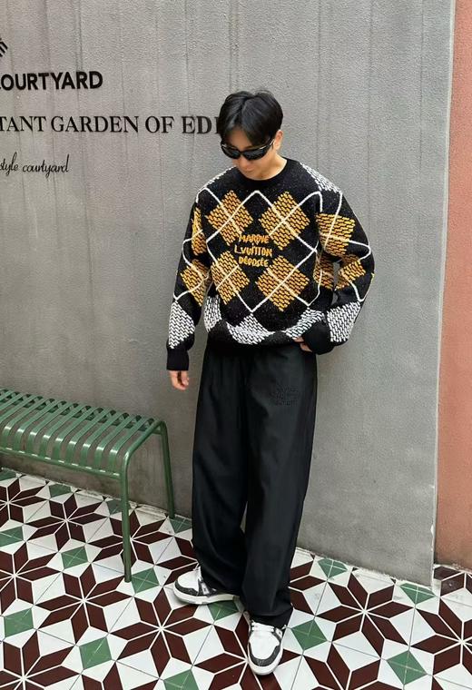 驴家 高克重提花针织圆领 商品图4