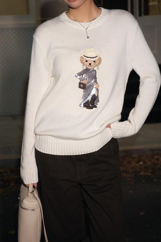 拉夫家高奢紫标系列全新上线‼️穿亮片晚礼的小熊针织衫（UY*NICE） 商品图13