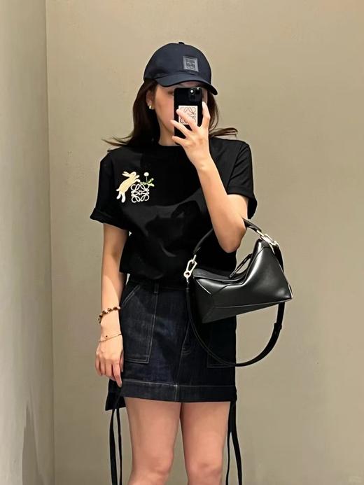 罗家 刺绣兔子圆领短袖 商品图0