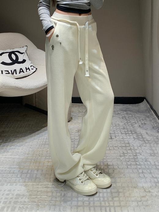 ChromeHe*rts克罗心24Fw秋冬新款十字架装饰灯芯绒直筒长裤（UY*DQJB） 商品图5