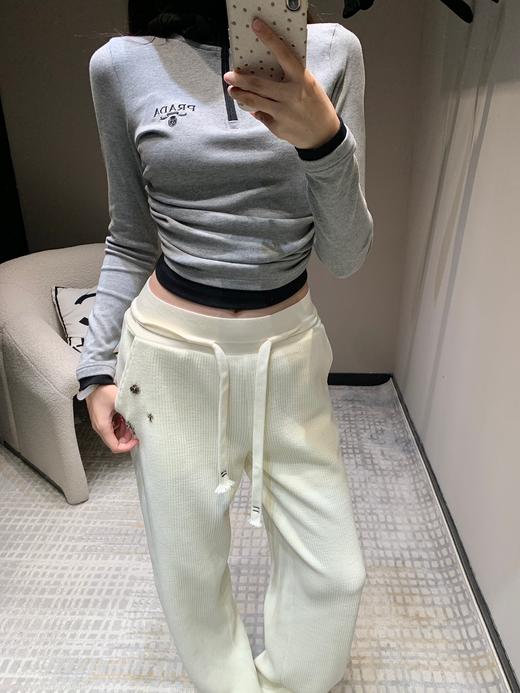 ChromeHe*rts克罗心24Fw秋冬新款十字架装饰灯芯绒直筒长裤（UY*DQJB） 商品图6