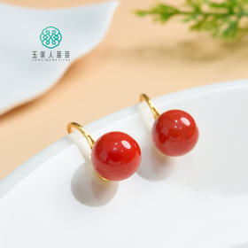 南红耳坠