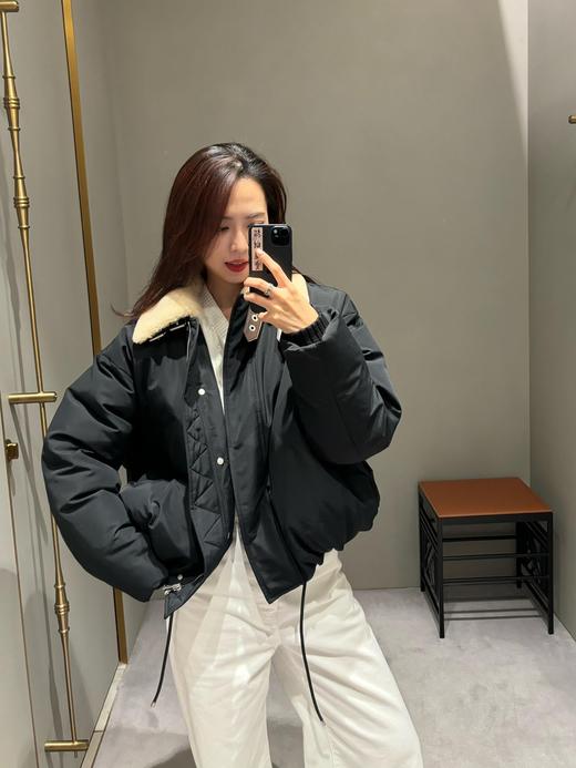 罗家24FW秋冬新款真羊毛皮翻领棉服外套（UY*DQJB） 商品图6