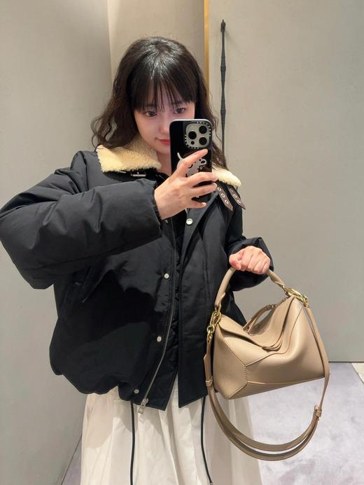 罗家24FW秋冬新款真羊毛皮翻领棉服外套（UY*DQJB） 商品图7