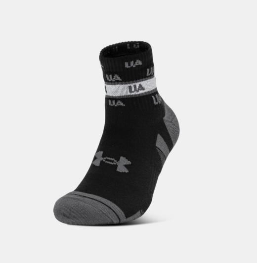 安德玛男款UA Performance Tech中筒袜—3双装1382943-001 商品图4