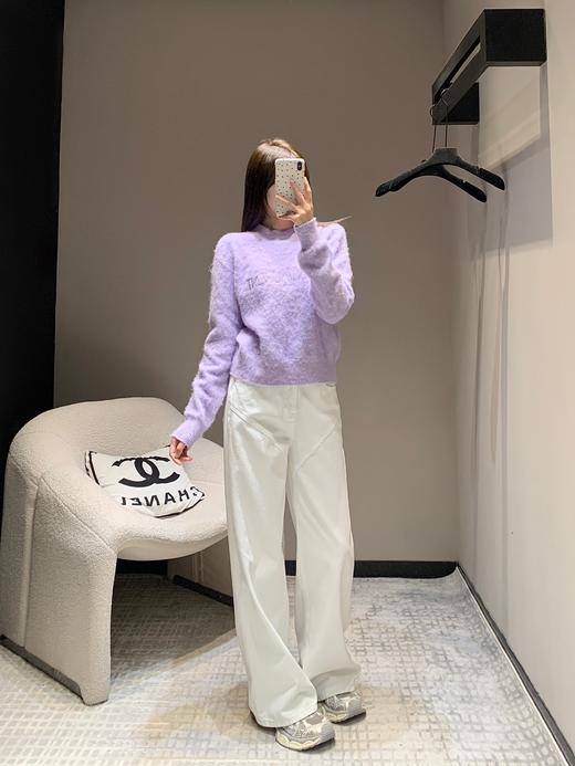 YL24Fw秋冬新款紫色马海毛针织长袖毛衣（UY*DQJB) 商品图3