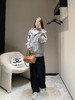 驴家24Fw秋冬新品灰色拉链连帽卫衣（UY*DQJB） 商品缩略图3