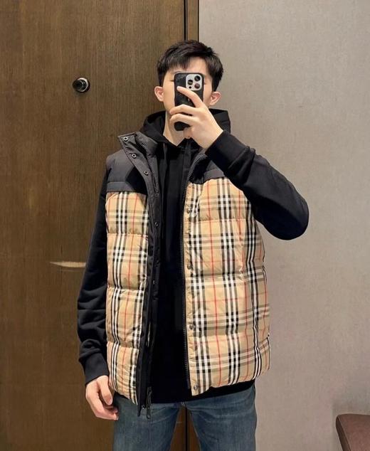 宝家格纹 双面穿 羽绒马甲 商品图1