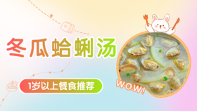 1岁以上：冬瓜蛤蜊汤
