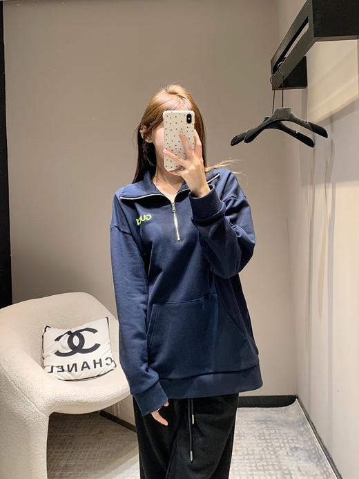 G家 24FW秋冬新款微标刺绣半拉链立领卫衣外套（UY*DQJB） 商品图6