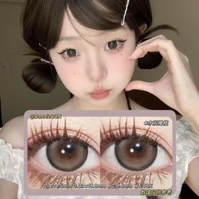 GINOMII半年抛·水润橄榄·14.5mm(着色参考13.8mm) 0-800度(无525/575) 韩产进口·(建议佩戴3-4个月左右更换)