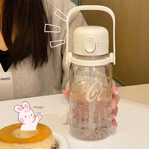 GERM律动杯可口可乐联名夏季塑料水杯大容量运动水壶耐高温吸管杯子 商品图3