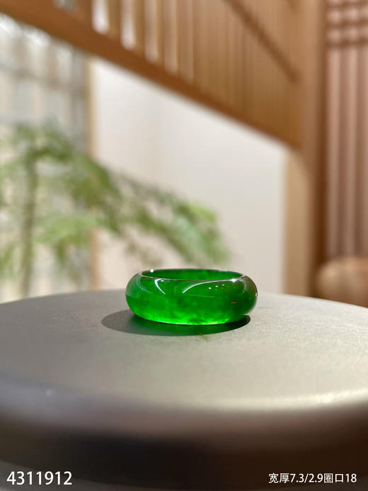 老坑帝王绿扳指【4311912】圈口18.0~具体价格微信咨询 商品图3