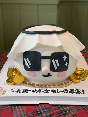 富人头巾人像蛋糕