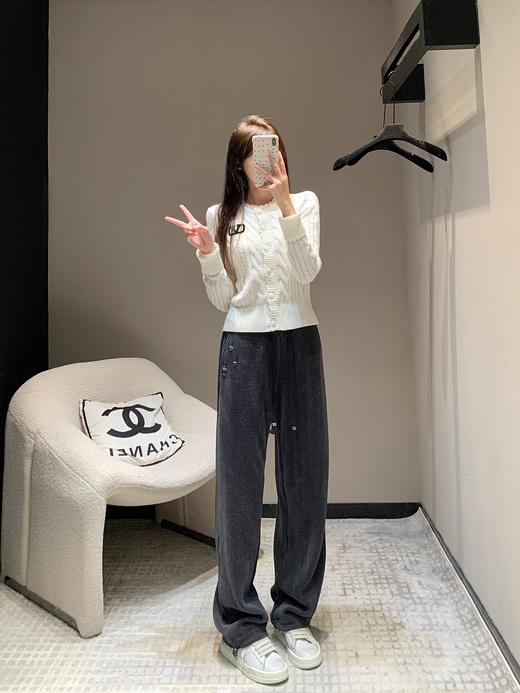 华奴25Ss早春新款微标波浪花边针织开衫（UY*DQJB） 商品图5