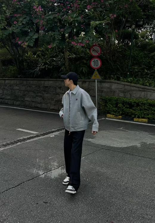 缪家 原版定制高克重翻领拉链外套 商品图3