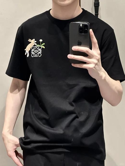 罗家 刺绣兔子圆领短袖 商品图3