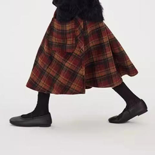 裁缝学苑TQ138女童半身裙纸样儿童格子裙毛呢裙中长款裙子样板 商品图1