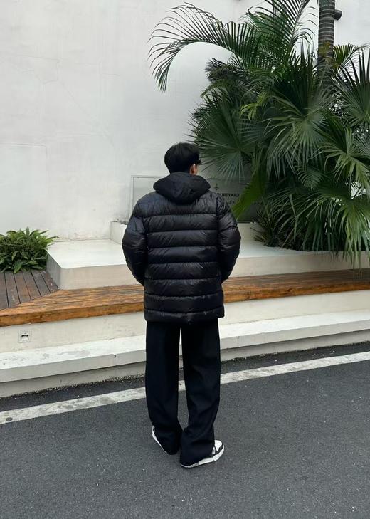 P家 双面穿中长款尼龙连帽羽绒服 商品图6