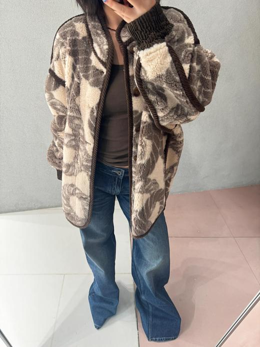 Pronounc*24AW秋冬新款无限绳索提花针织开衫外套（UY*DQJB) 商品图7